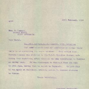 Soldier packet page