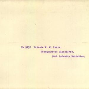 Soldier packet page