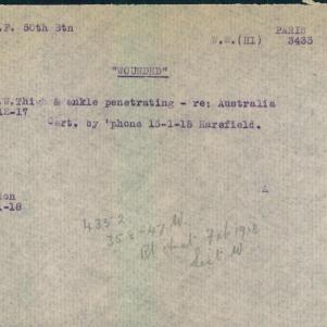 Soldier packet page