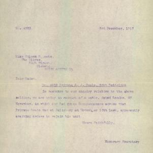 Soldier packet page