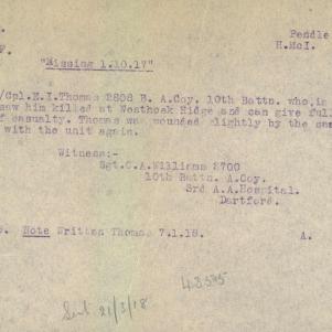 Soldier packet page