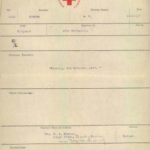 Soldier packet page