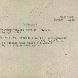 Soldier packet page