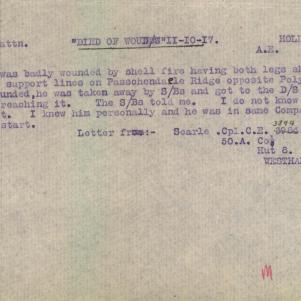 Soldier packet page