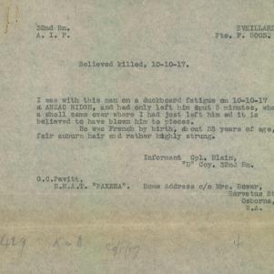 Soldier packet page