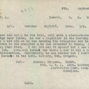Soldier packet page
