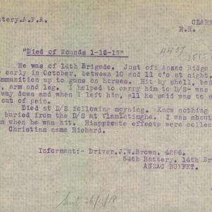 Soldier packet page