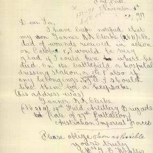 Soldier packet page