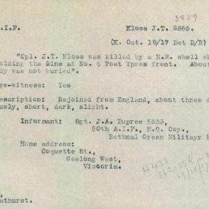 Soldier packet page