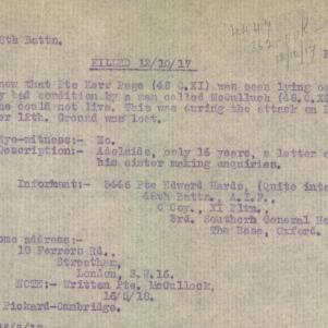 Soldier packet page