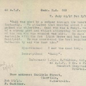 Soldier packet page