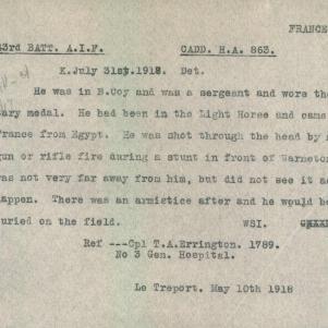 Soldier packet page