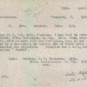 Soldier packet page