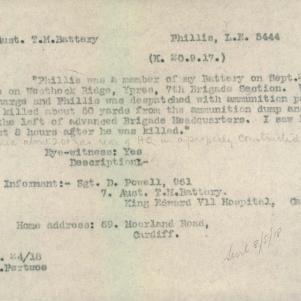 Soldier packet page