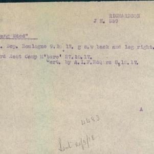 Soldier packet page