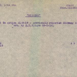 Soldier packet page