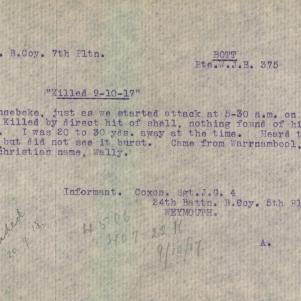 Soldier packet page