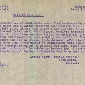 Soldier packet page