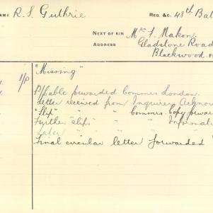 Soldier packet page