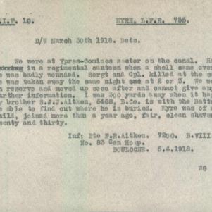Soldier packet page