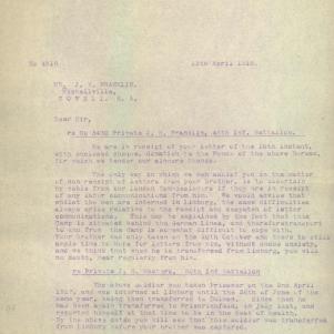 Soldier packet page