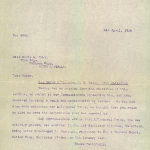 Soldier packet page