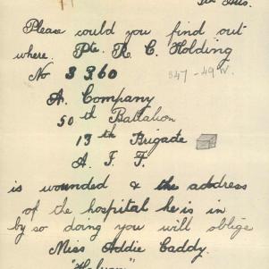 Soldier packet page