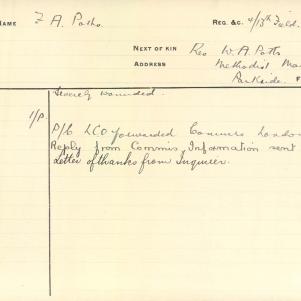 Soldier packet page