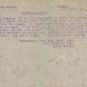 Soldier packet page