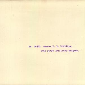 Soldier packet page