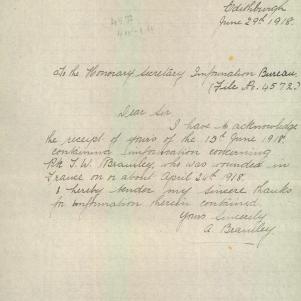 Soldier packet page