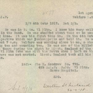 Soldier packet page