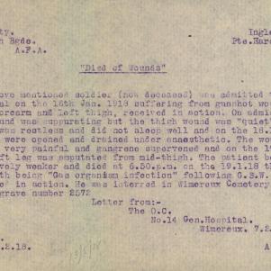 Soldier packet page