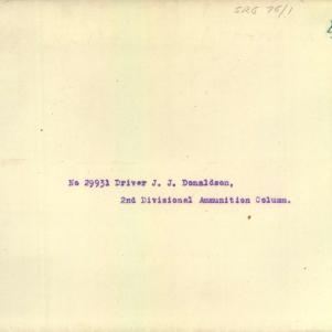 Soldier packet page