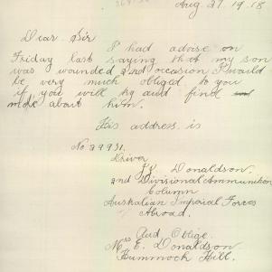 Soldier packet page