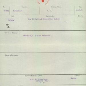 Soldier packet page