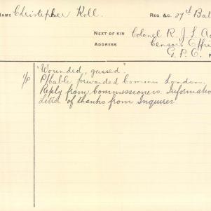 Soldier packet page