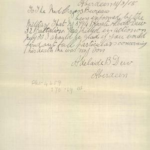Soldier packet page