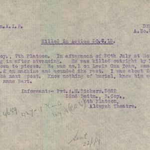 Soldier packet page