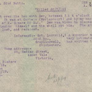 Soldier packet page