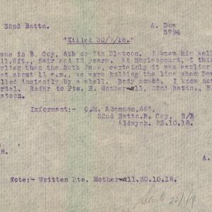 Soldier packet page