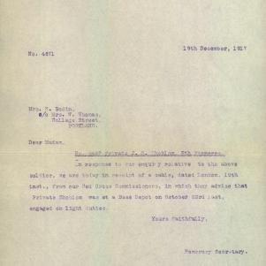 Soldier packet page