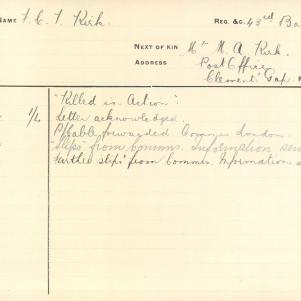 Soldier packet page