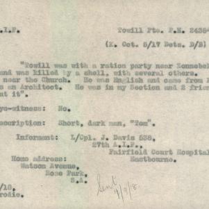 Soldier packet page