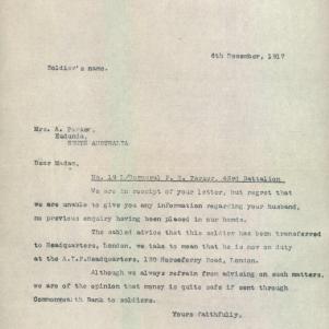 Soldier packet page
