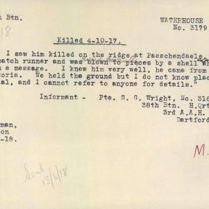 Soldier packet page