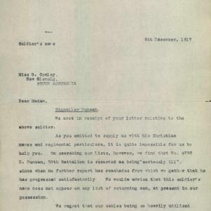 Soldier packet page