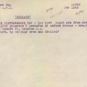 Soldier packet page