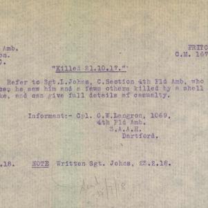 Soldier packet page