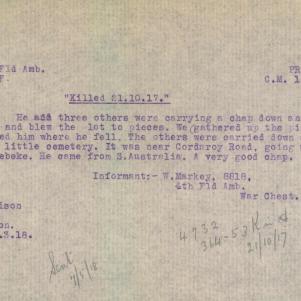 Soldier packet page